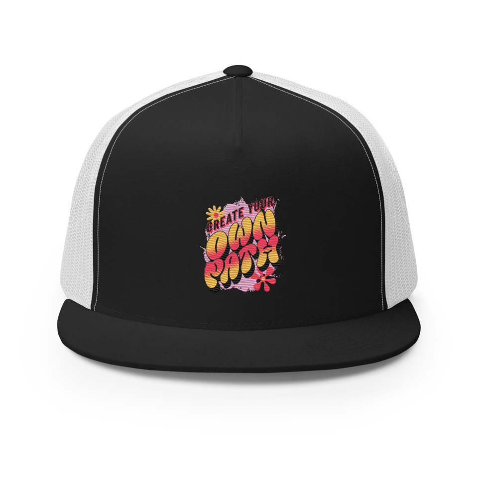 Create Your Own Path 5 Panel Trucker Cap