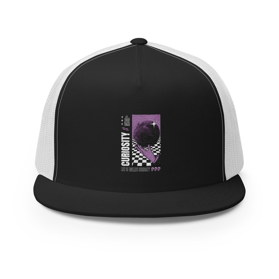 Curiosity Streetwear 5 Panel Trucker Cap