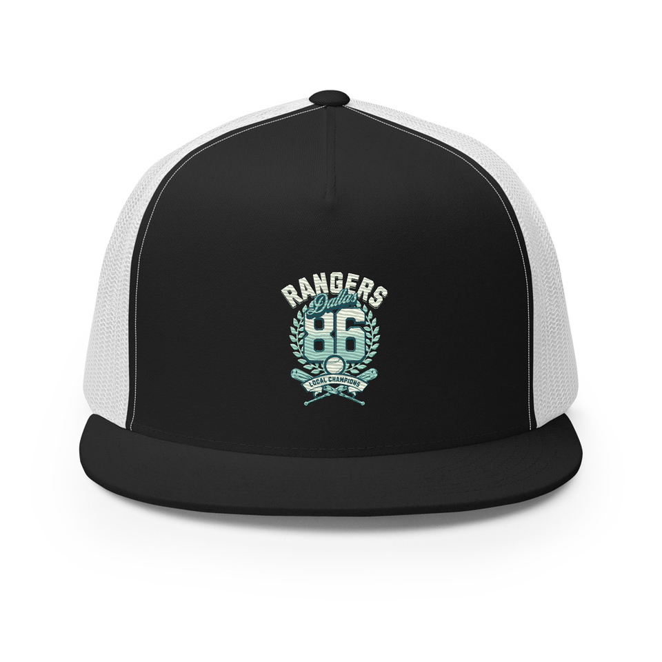 Dallas Rangers - Old School Sports 5 Panel Trucker Cap