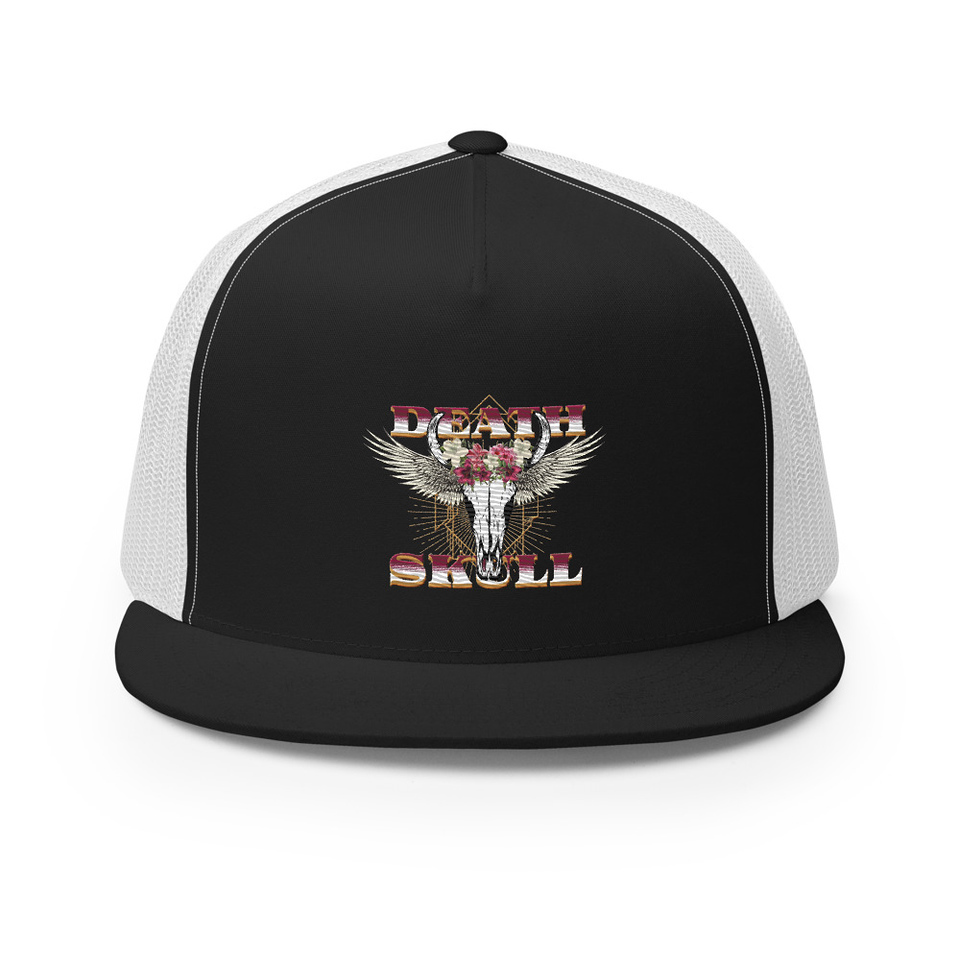 Deah Skull 5 Panel Trucker Cap