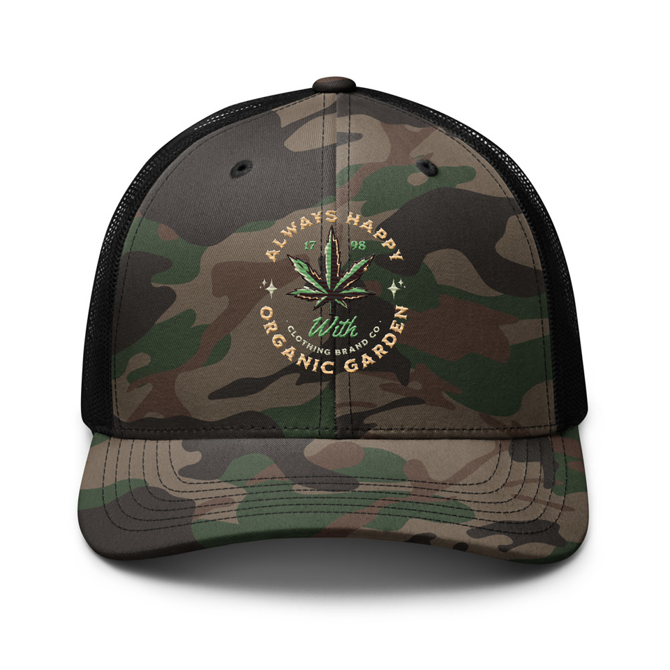 Always Happy - Cannabis Camouflage Trucker Hat
