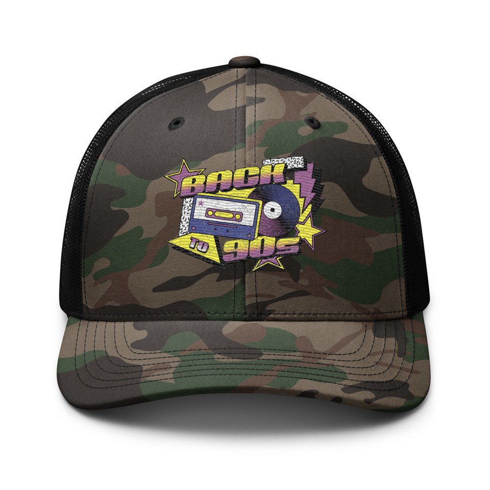 Back to 90s Camouflage Trucker Hat