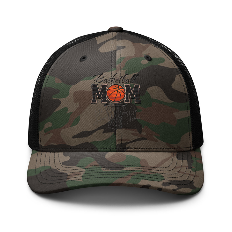 Basketball Mom - Mother's Day Camouflage Trucker Hat