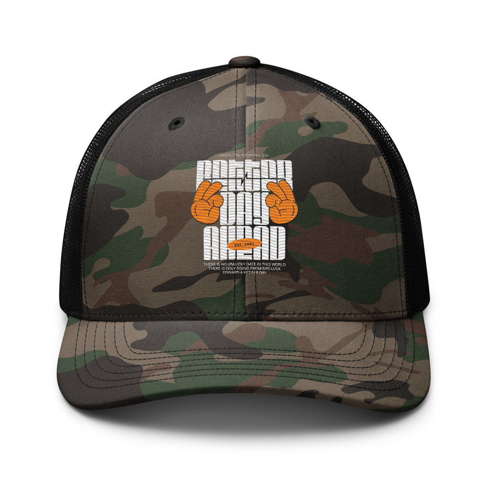 Better Day Ahead Camouflage Trucker Hat