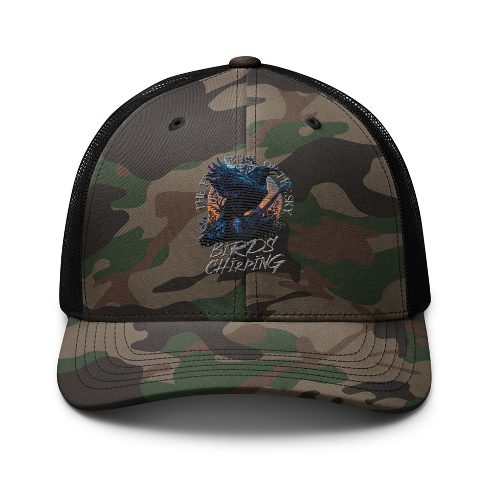 Birds Chirping Camouflage Trucker Hat