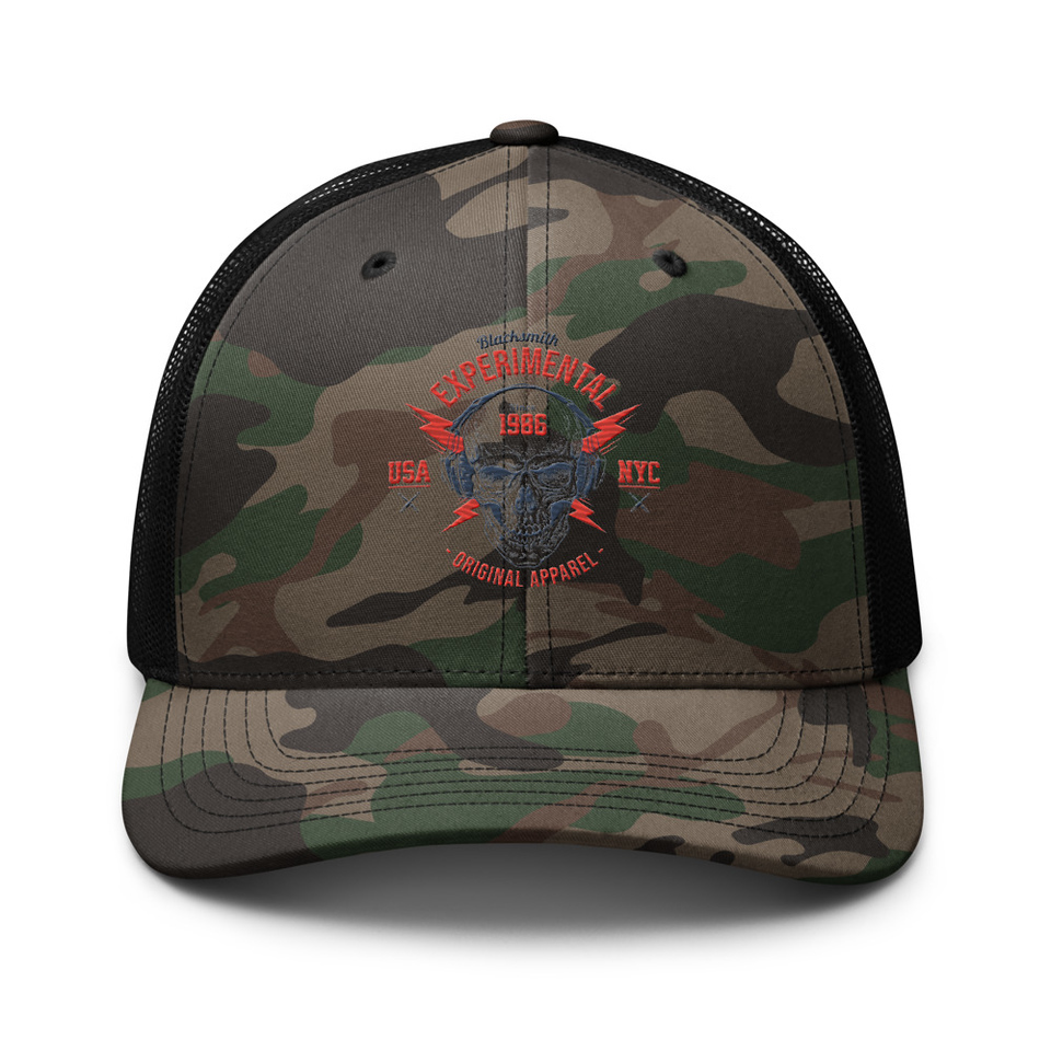 Blacksmith Experimental - Rock Skull Camouflage Trucker Hat