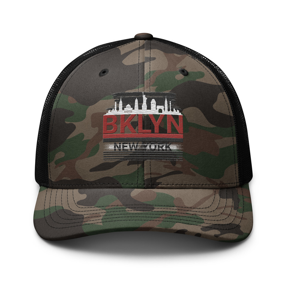 Brooklyn -New York   Camouflage Trucker Hat