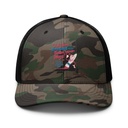 Calligraphic Soul Camouflage Trucker Hat
