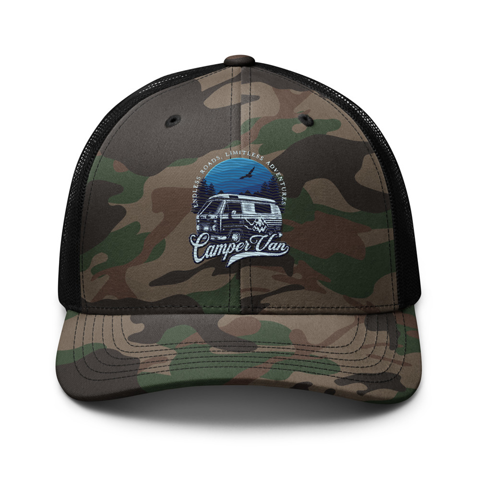 Campervan Camouflage Trucker Hat