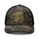 Caution Signs - Yellow Traffic Sign Camouflage Trucker Hat