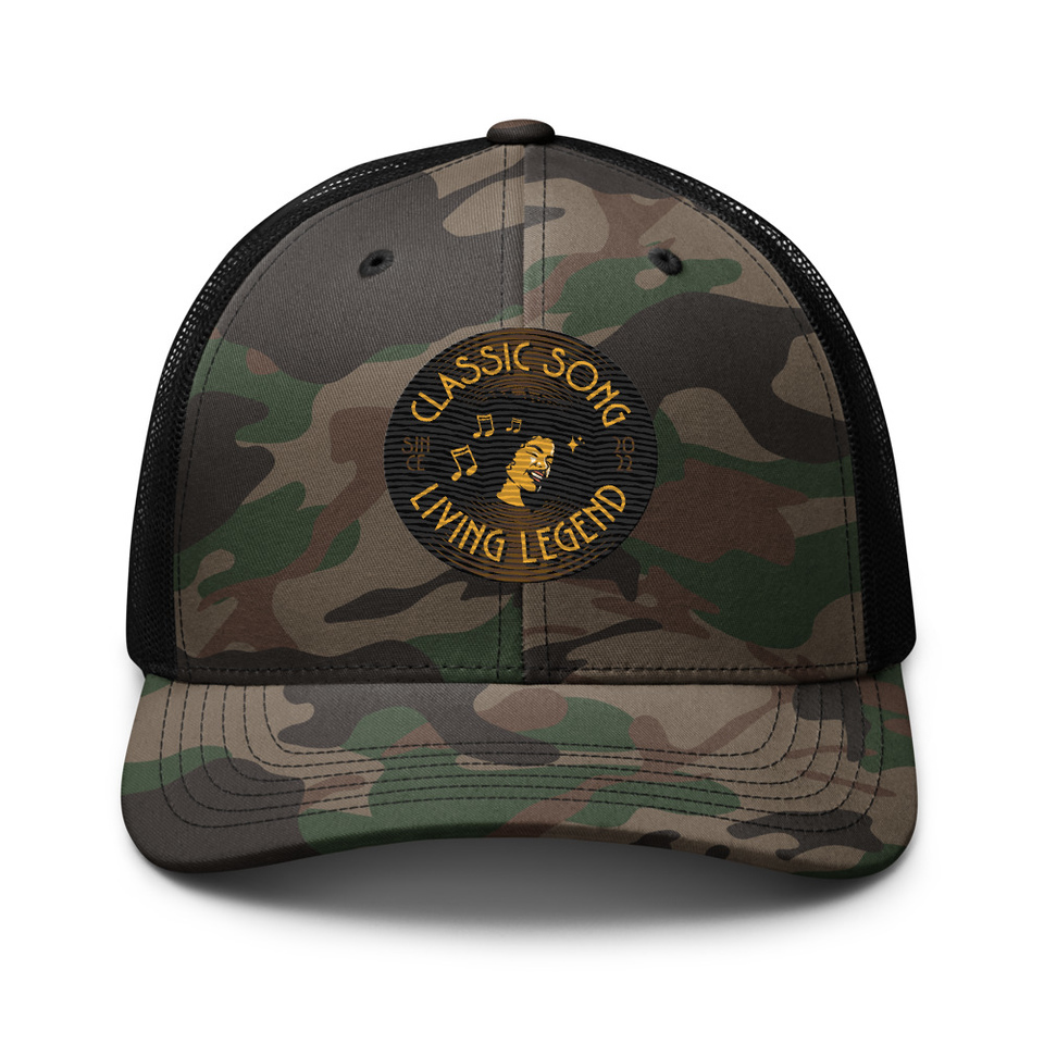 Classic Song - Music Record Camouflage Trucker Hat