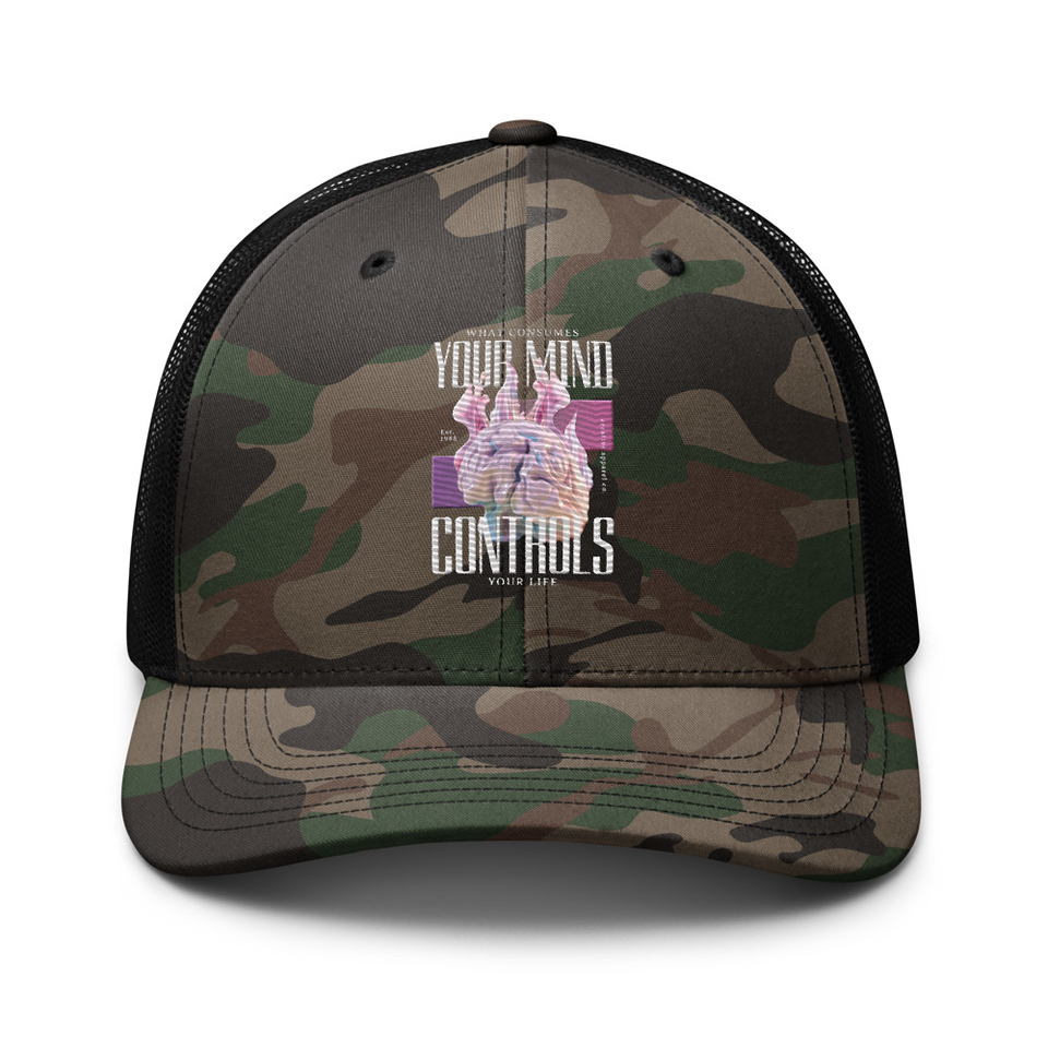 Control your Mind Camouflage Trucker Hat