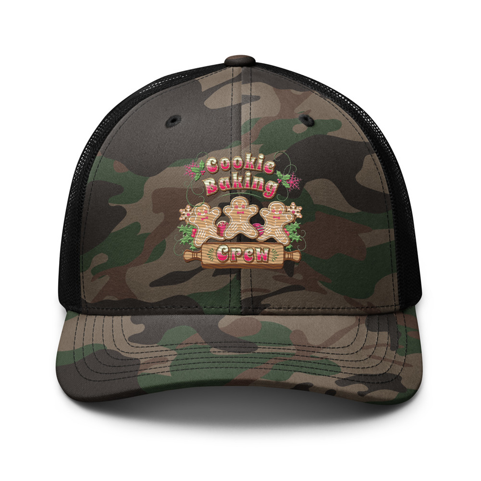Cookie Baking Crew Camouflage Trucker Hat