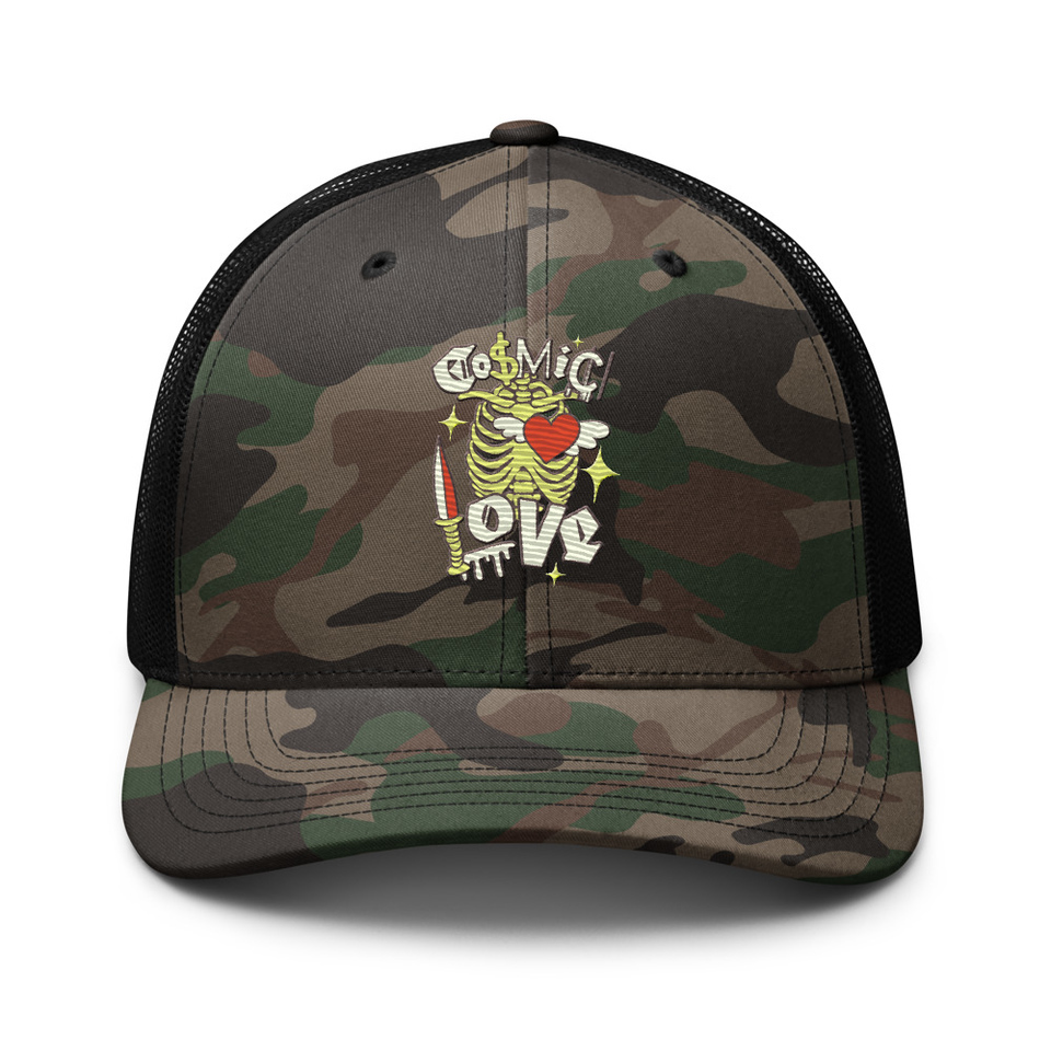 Cosmic Love (2) Camouflage Trucker Hat