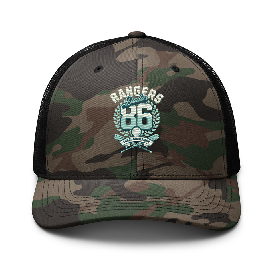 Dallas Rangers - Old School Sports Camouflage Trucker Hat