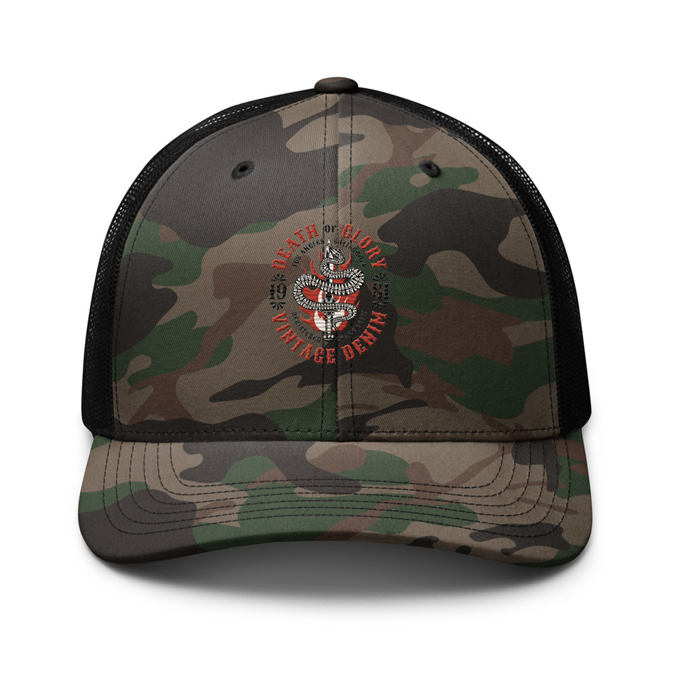 Death or Glory - Sword Snake Camouflage Trucker Hat
