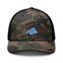 Delulu is the Solulu! - Typographic Cartoon Streetwear Camouflage Trucker Hat