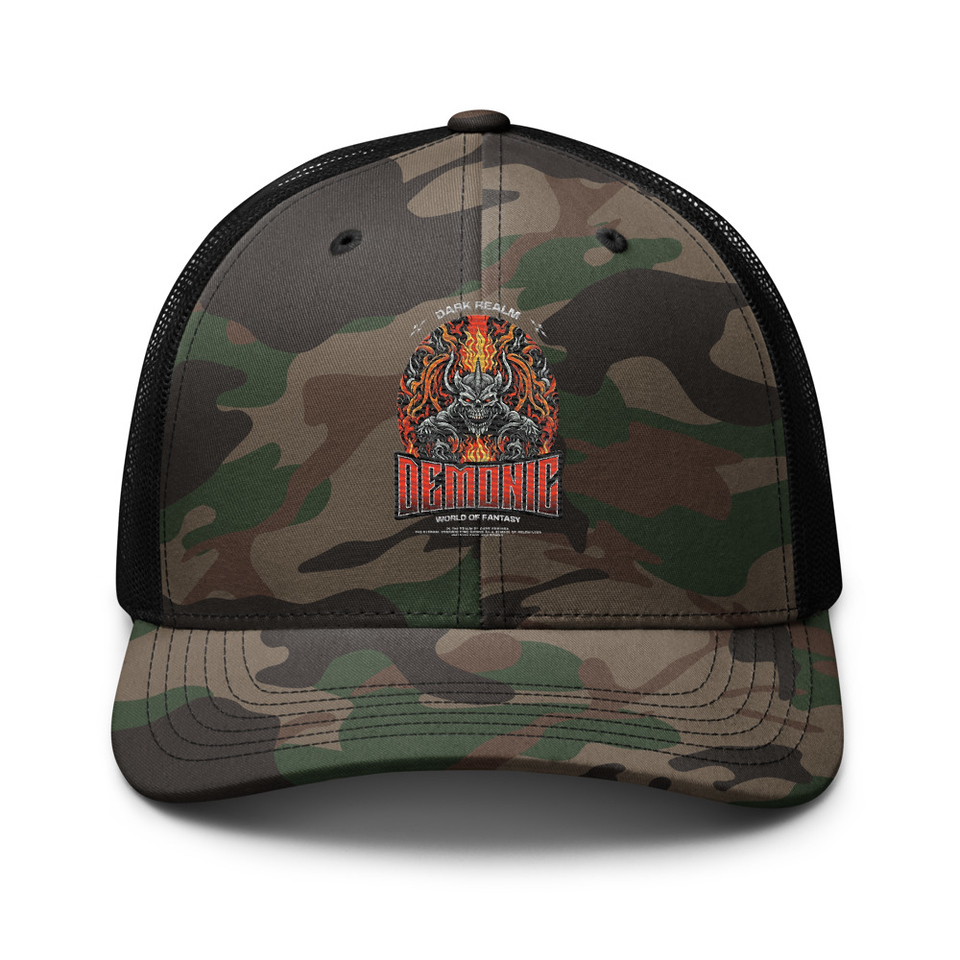 Demonic Camouflage Trucker Hat