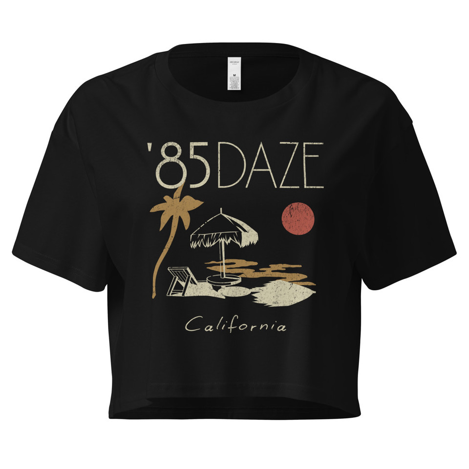 '85 Daze California Women's Crop Top
