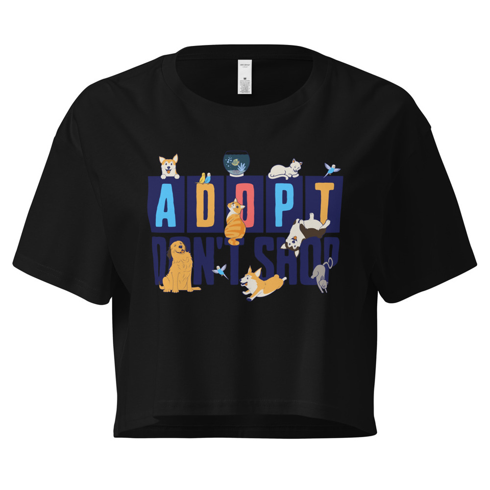 Adopt a Pet - Cute Animal Women's Crop Top