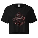Adrenaline in my Veins - Victorian Women's Crop Top