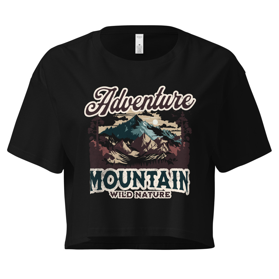 Adventure Mountain Wild Nature Women's Crop Top