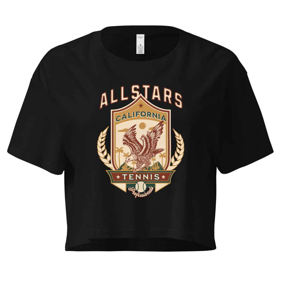 All Stars Tennis - Eagle Badge Women's Crop Top