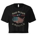 America - Land Of The Free Women's Crop Top