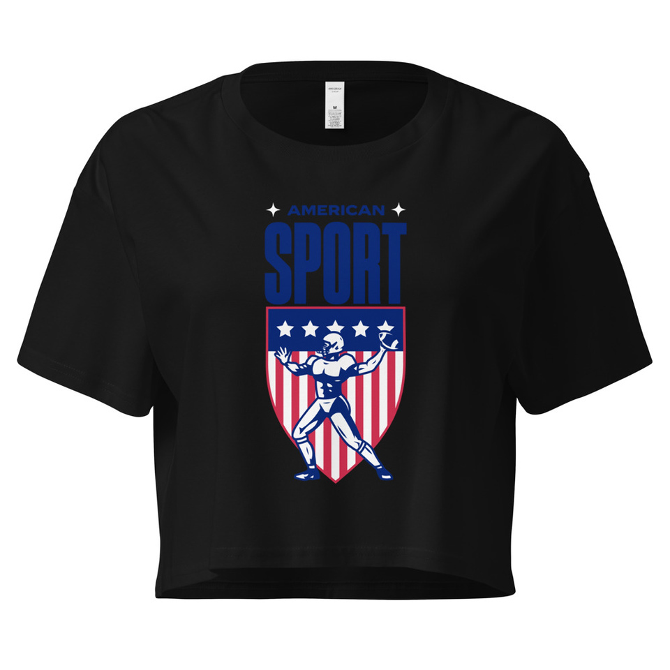 American Football Sport Women's Crop Top