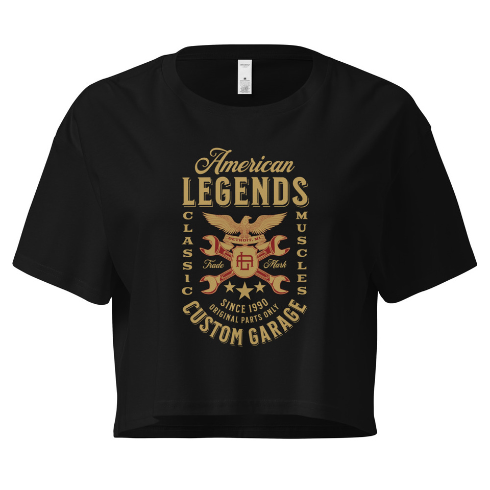 American Legends Garage - Eagle Women's Crop Top