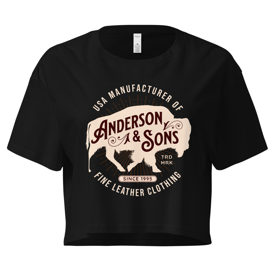 Anderson & Sons Leather Clothing - Buffalo Women's Crop Top