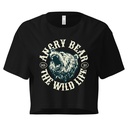 Angry Bear - Wild Life Animal Women's Crop Top