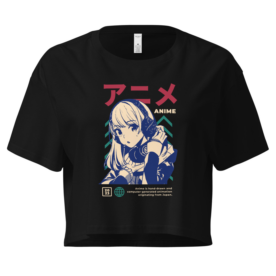 Anime Girl Women's Crop Top