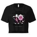 Anywhere With You - Typographic Cartoon Streetwear Women's Crop Top