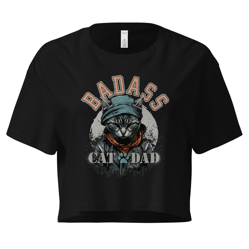 BADASS CAT DAT Women's Crop Top