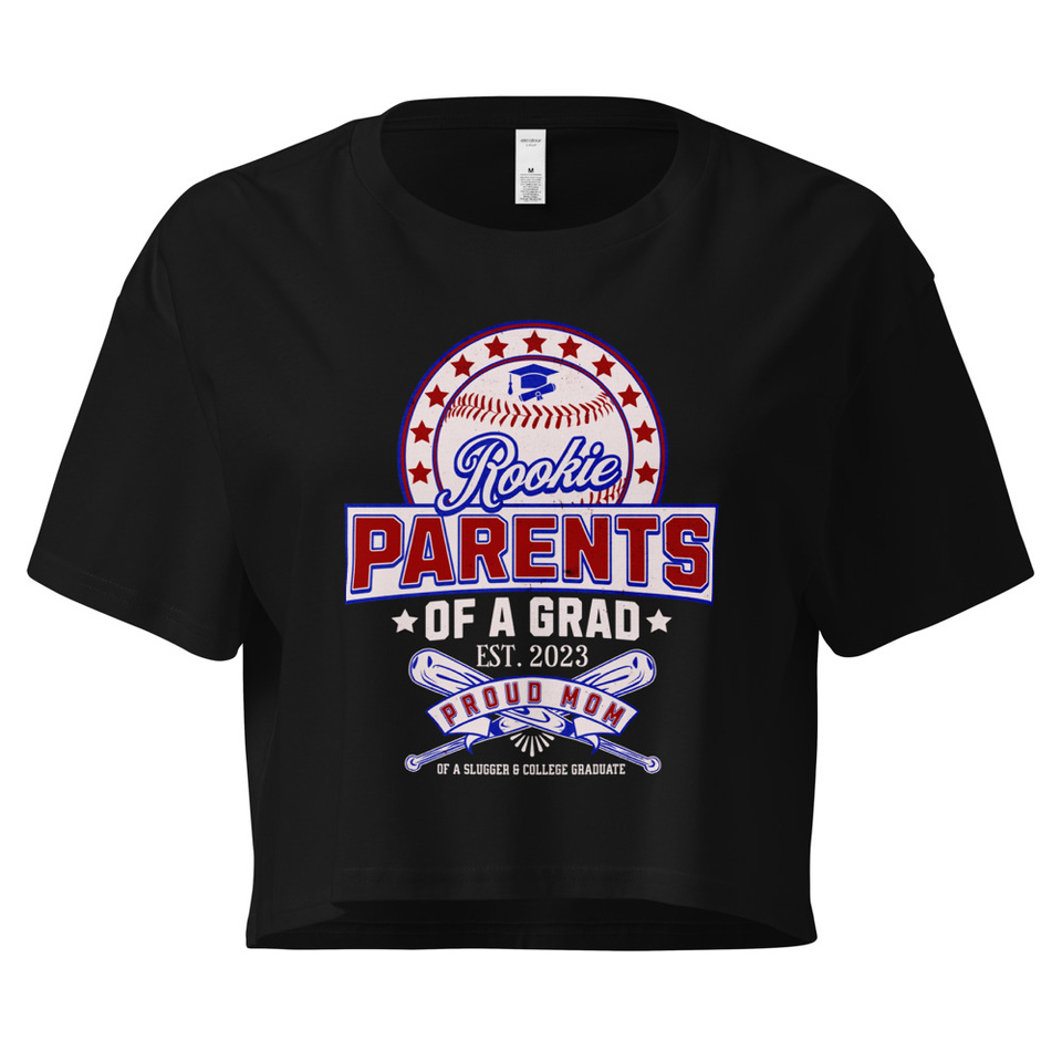Baseball Mom Of A Graduate Women's Crop Top