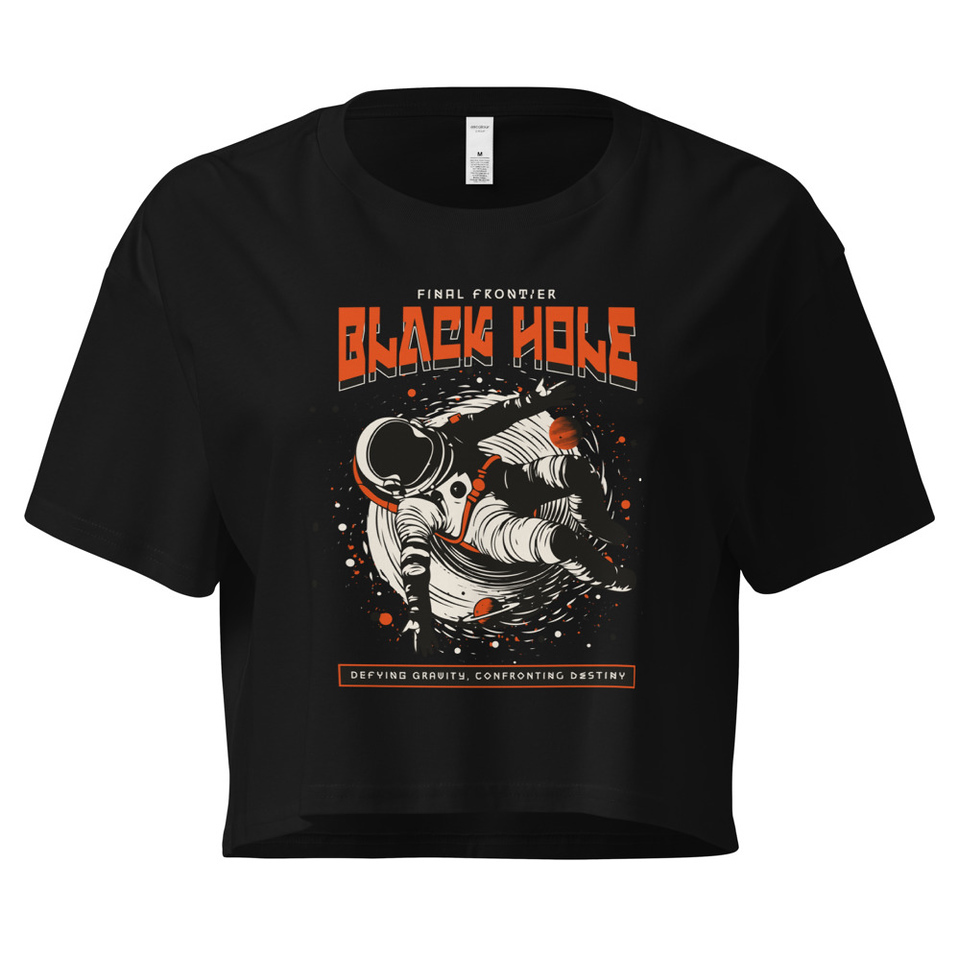 Black Hole Women's Crop Top