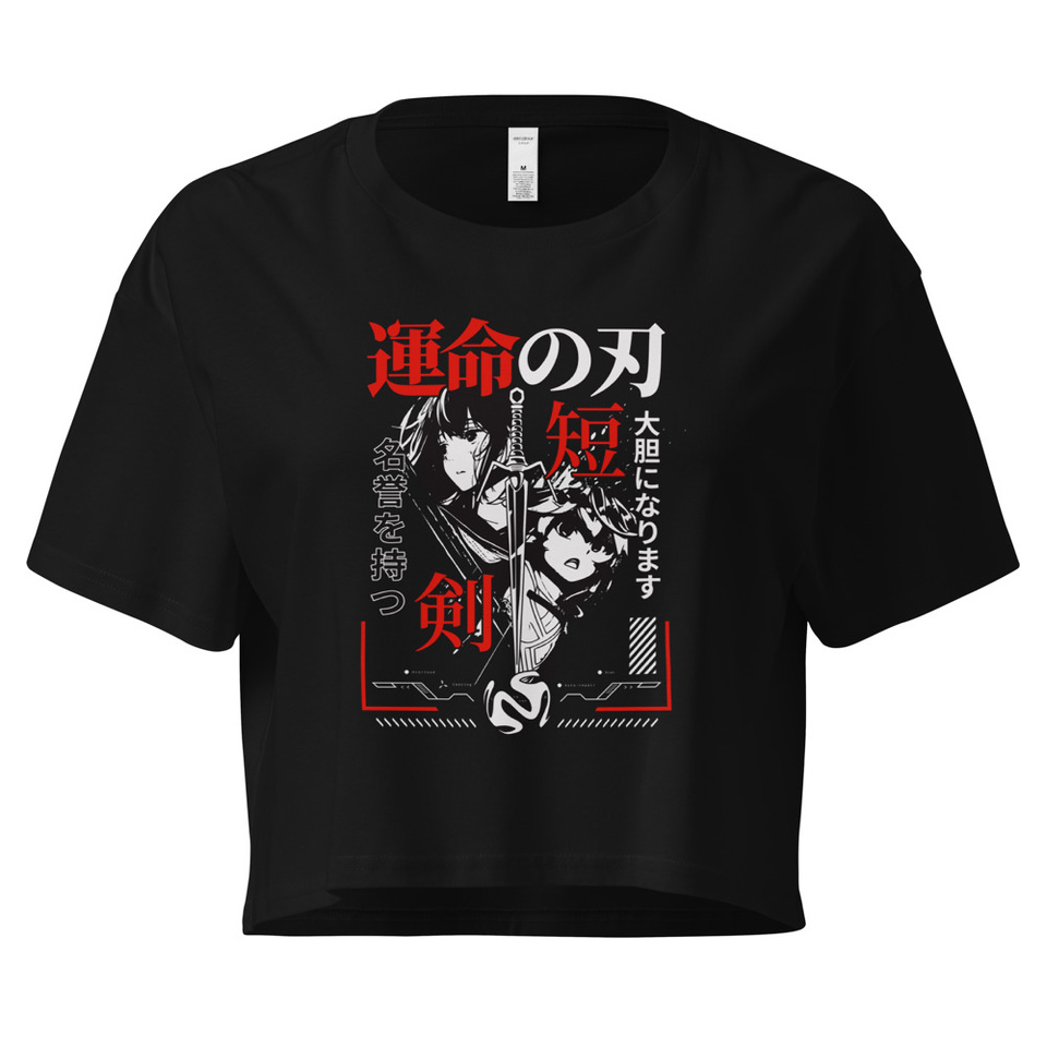 Blades of Fate - Japanese Manga Anime Women's Crop Top