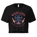 Bowling Derby Champs - Grunge Skull Women's Crop Top