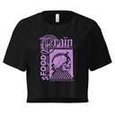 Brain Food - Y2K Skull Streetwear Women's Crop Top