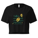 Caffeine Cartoon Women's Crop Top