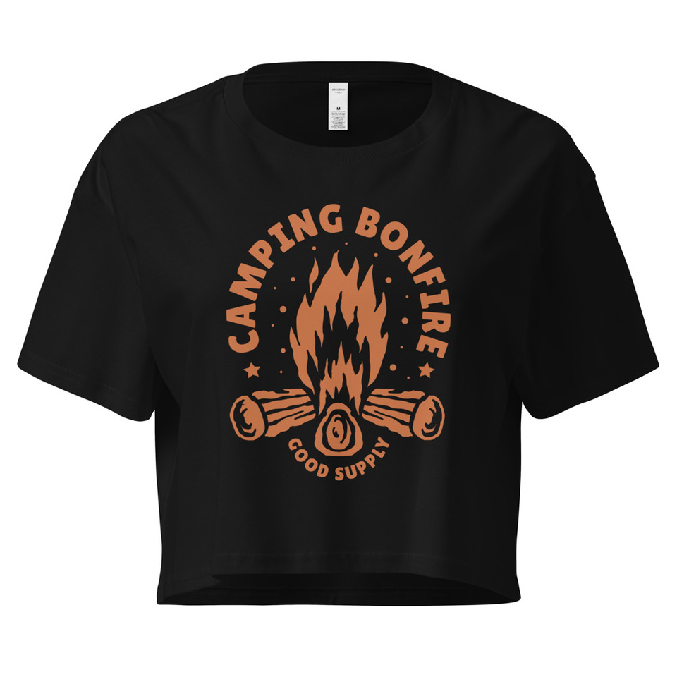 Camping Bonfire - Firewood Women's Crop Top