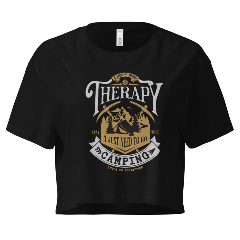 Camping Emblem Women's Crop Top