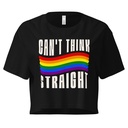 Can't Think Straight Women's Crop Top