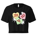Candy Hearts - Valentine's Day Women's Crop Top