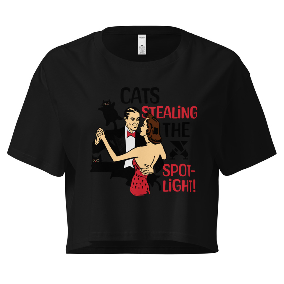 Cats Stealing the Spotlight Women's Crop Top