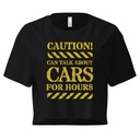 Caution Signs - Yellow Traffic Sign Women's Crop Top