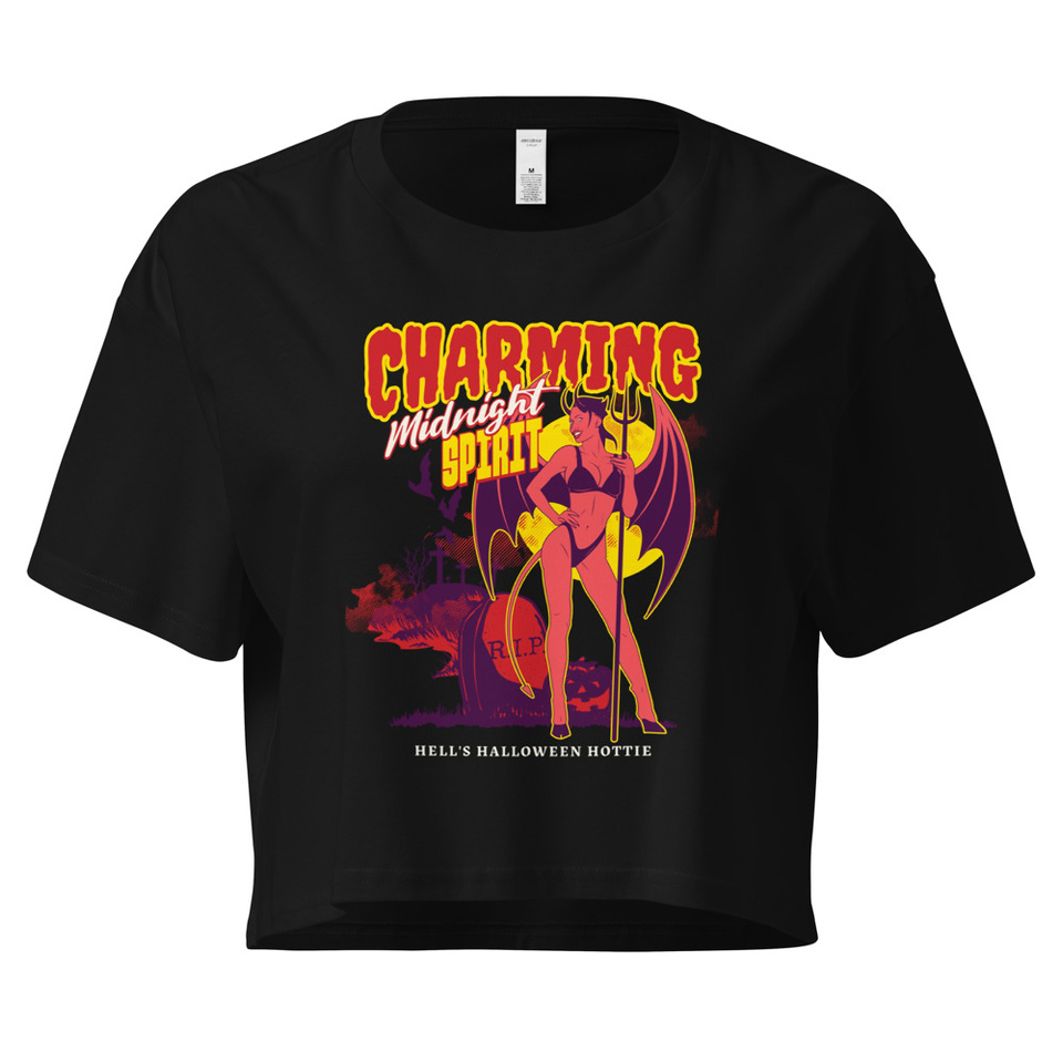 Charming Midnight Women's Crop Top