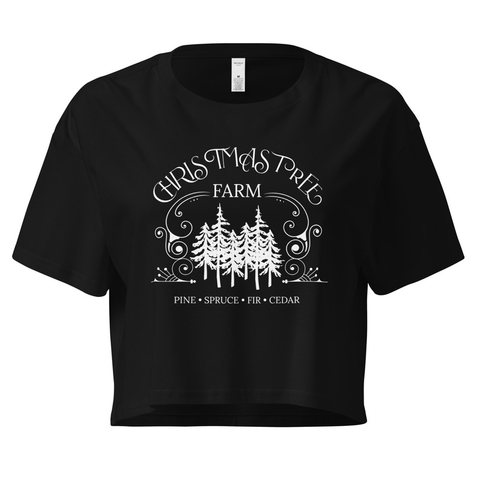 Christmas Tree Farm Women's Crop Top