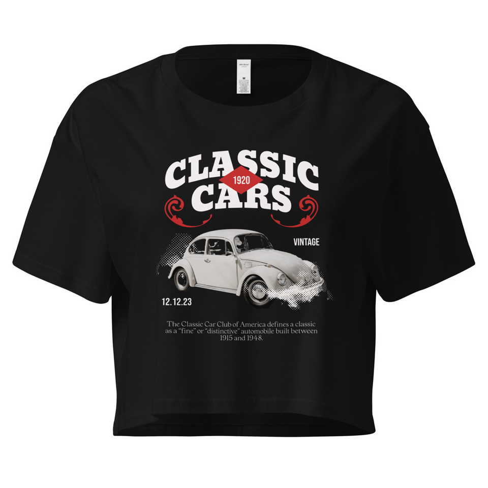 Classic Cars Women's Crop Top
